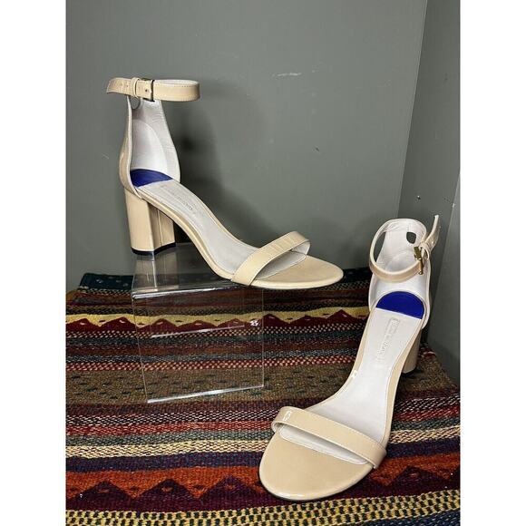 $395 Stuart Weitzman Bambina Nappa 75 Less Nudist Sandal Size 9.5 - Picture 1 of 8